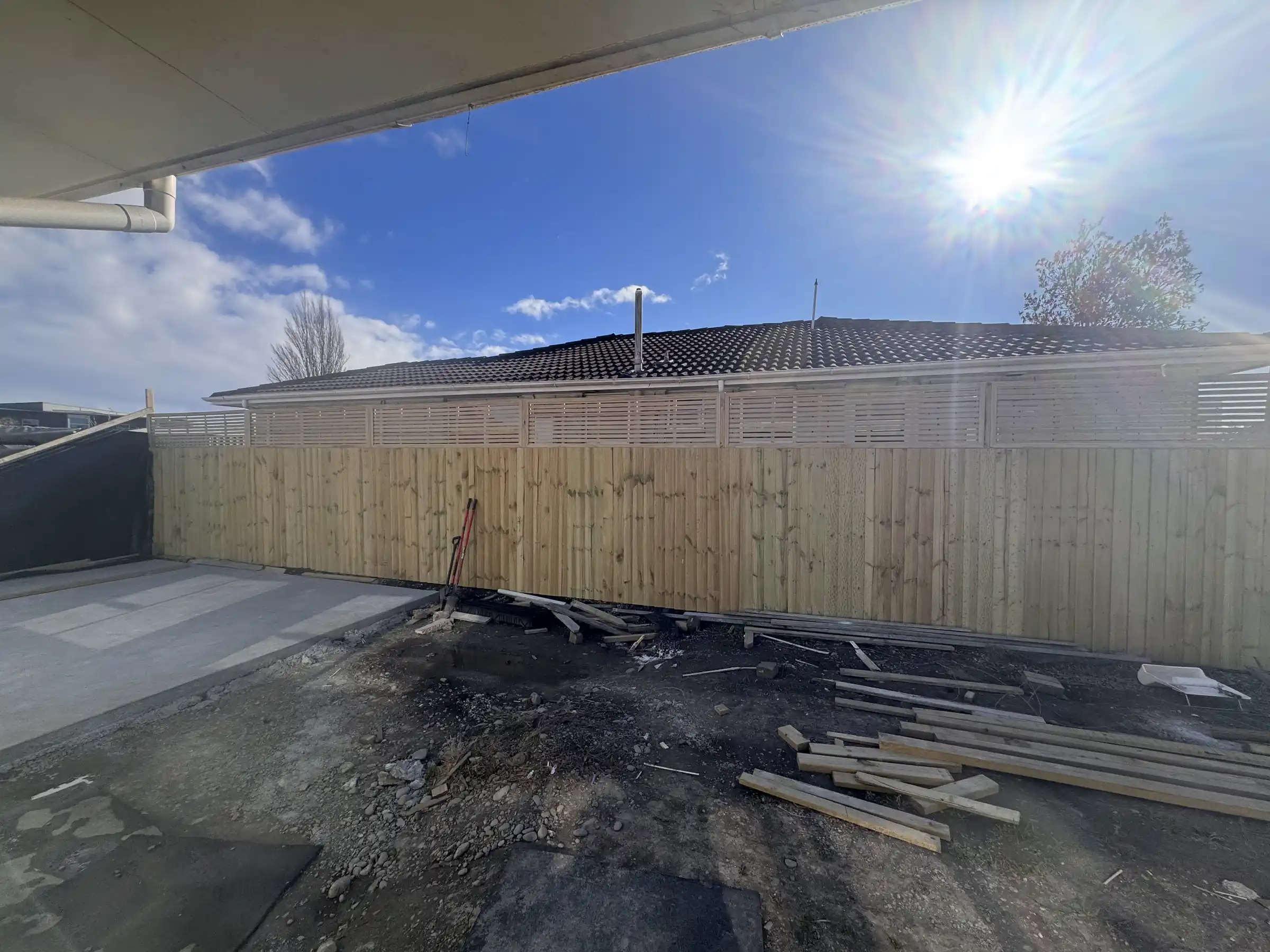 Timber fencing project completed in Christchurch
