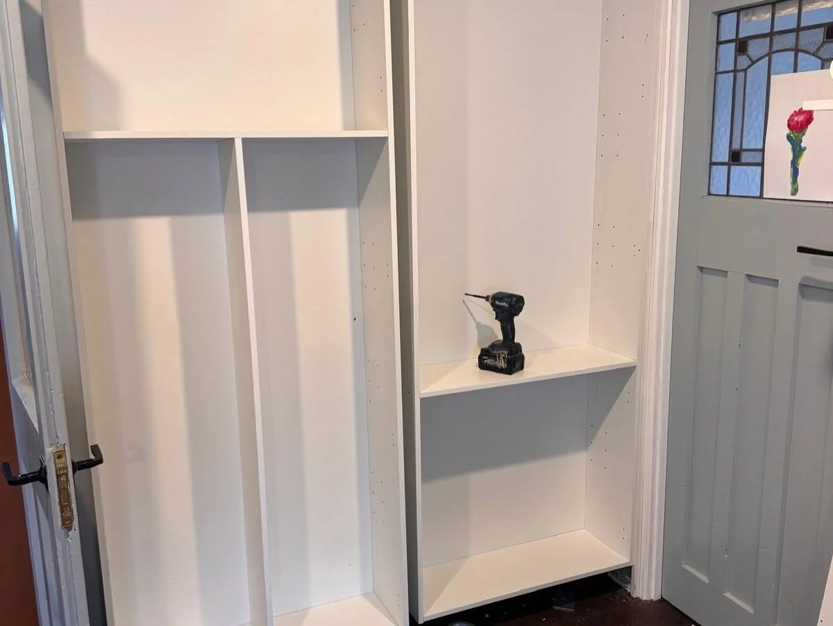 Built-in wardrobe completed in a Christchurch home