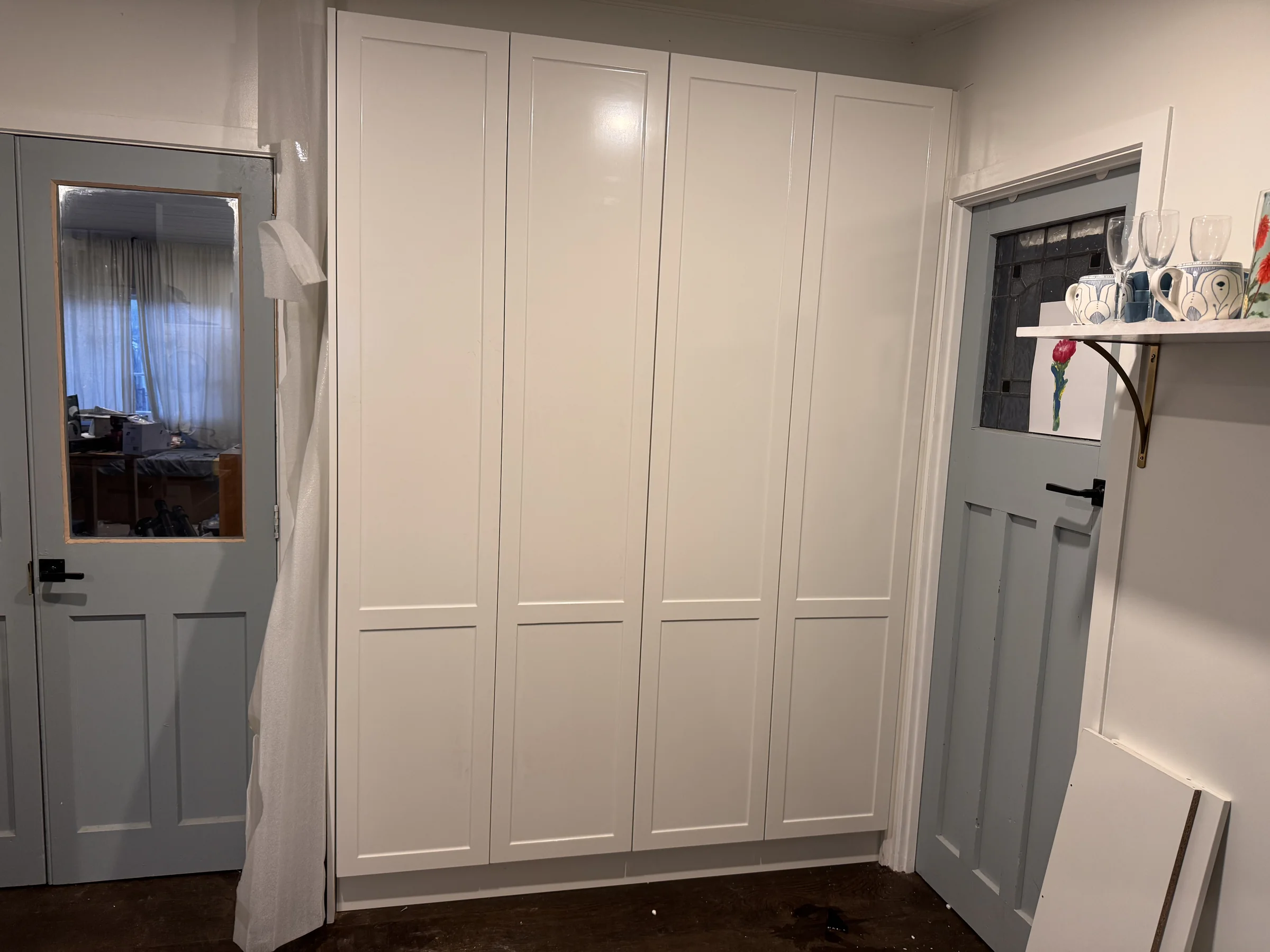 Built-in cabinetry finished in a Christchurch home